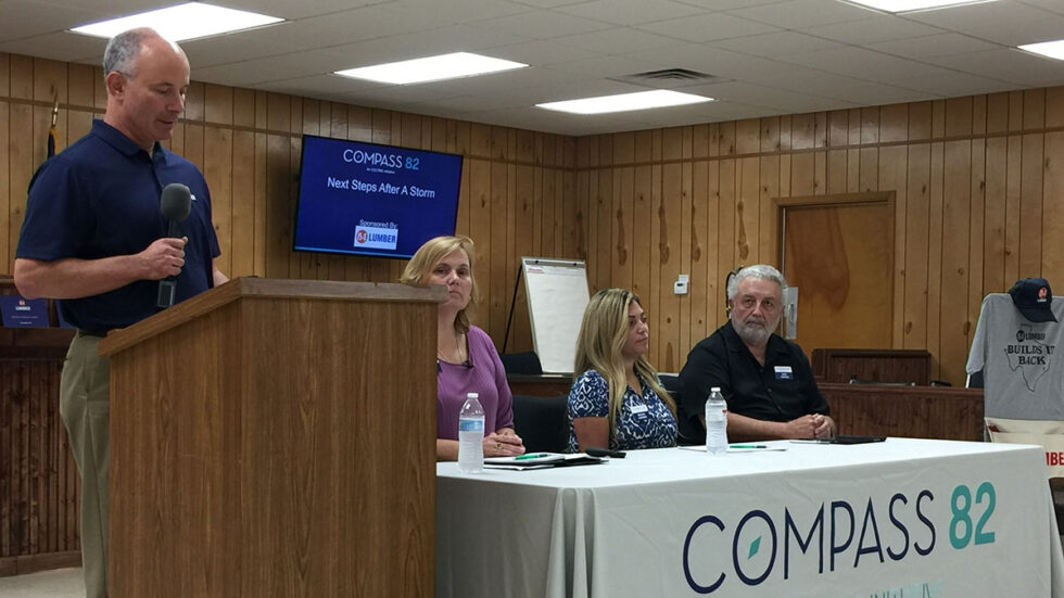 Compass 82 and Lumber 84 representatives at a panel discussion